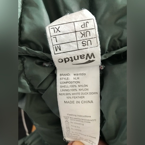 Wantdo Green Lightweight Down Jacket Womens - Picture 10 of 10